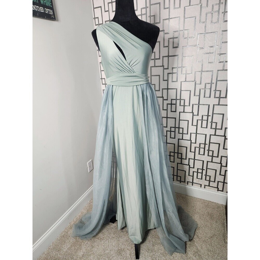 Prom Dress - One Shoulder Sleeveless Mesh | Faeriesty | Size M